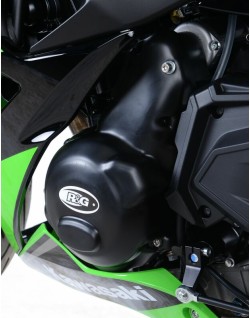 Couvre-carter gauche R&G RACING noir Kawasaki Z650