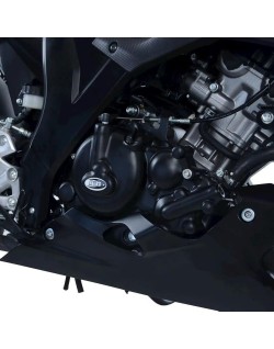 Couvre-carter droit (embrayage) R&G RACING noir Suzuki GSX-R125