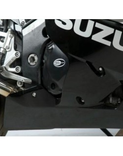 Kit couvre-carter R&G RACING noir Suzuki GSX-R600 (2 pièces)