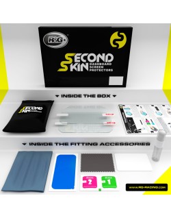 Kit de protection tableau de bord R&G RACING Second Skin transparent Honda