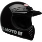Casque BELL Moto-3 Classic - Noir brillant Casque BELL Moto-3 Classic - Noir brillant