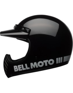 Casque BELL Moto-3 Classic - Noir brillant