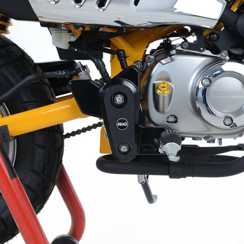 Kit protection de cadre R&G RACING noir (2 pièces) Honda Monkey Kit protection de cadre R&G RACING noir (2 pièces) Honda Monkey