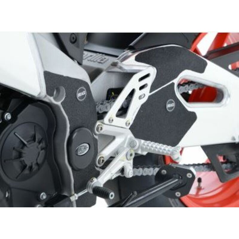 Adhésif anti-frottement R&G RACING cadre/bras oscillant noir 5 pièces Aprilia Adhésif anti-frottement R&G RACING cadre/bras oscillant noir 5 pièces Aprilia