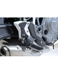 Adhésif anti-frottement R&G RACING platine talon noir (2 pièces) Kawasaki Z650