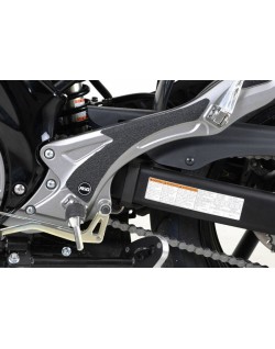 Adhésif anti-frottement R&G RACING platine repose-pieds noir 2 pièces Suzuki Gladius SFV 650
