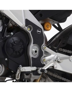 Kit protection de cadre R&G RACING - cadre noir (2 pièces) Aprilia Tuono V4 1100