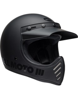 Casque BELL Moto-3 Classic - Blackout Mat/Brillant
