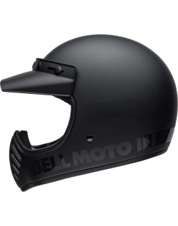 Casque BELL Moto-3 Classic - Blackout Mat/Brillant