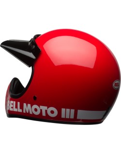 Casque BELL Moto-3 Classic - Rouge brillant