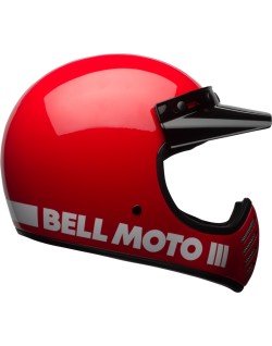Casque BELL Moto-3 Classic - Rouge brillant