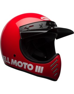 Casque BELL Moto-3 Classic - Rouge brillant