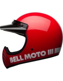 Casque BELL Moto-3 Classic - Rouge brillant