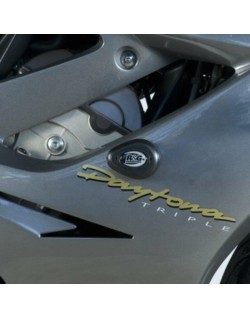 Tampons de protection R&G RACING Aero noir Triumph Daytona 675/R