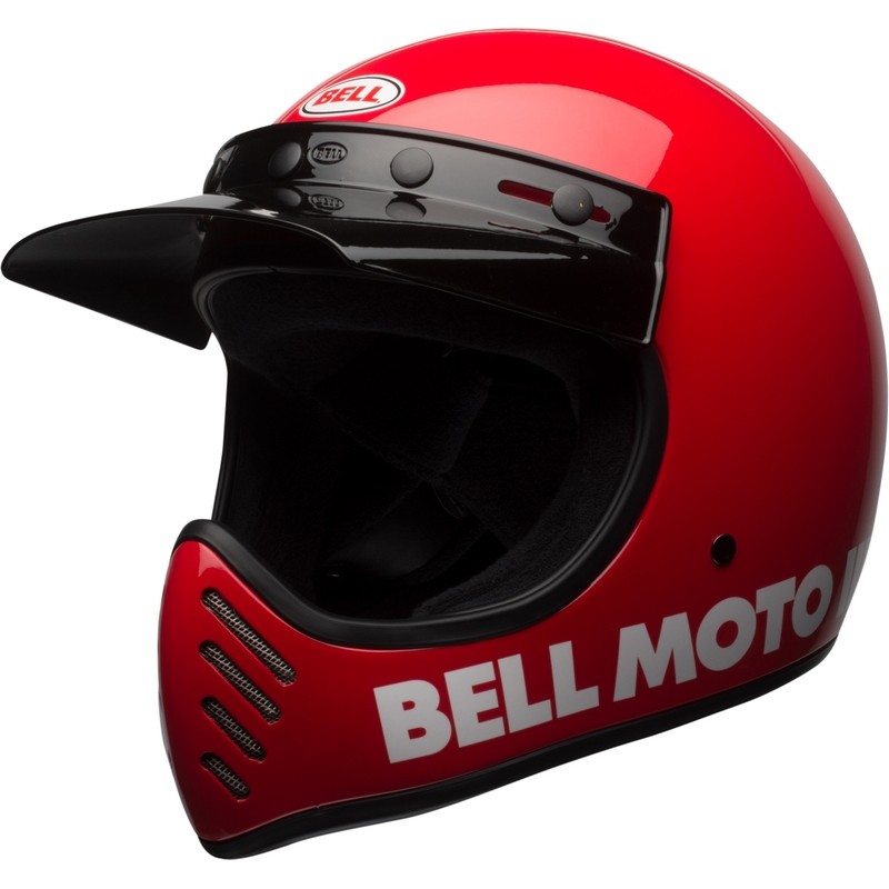 Casque BELL Moto-3 Classic - Rouge brillant Casque BELL Moto-3 Classic - Rouge brillant