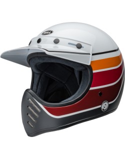Casque BELL Moto-3 - RSD Saddleback Satin/Gloss White/Black