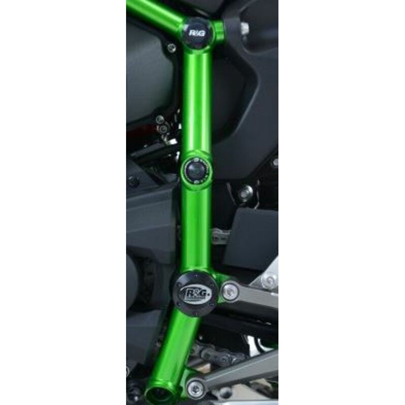 Kit insert de cadre droit/gauche R&G RACING noir Kawasaki H2/H2R Kit insert de cadre droit/gauche R&G RACING noir Kawasaki H2/H2R