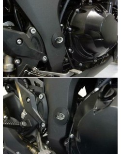 Insert de cadre gauche R&G RACING noir Kawasaki ZX10R/Z1000/R/SX