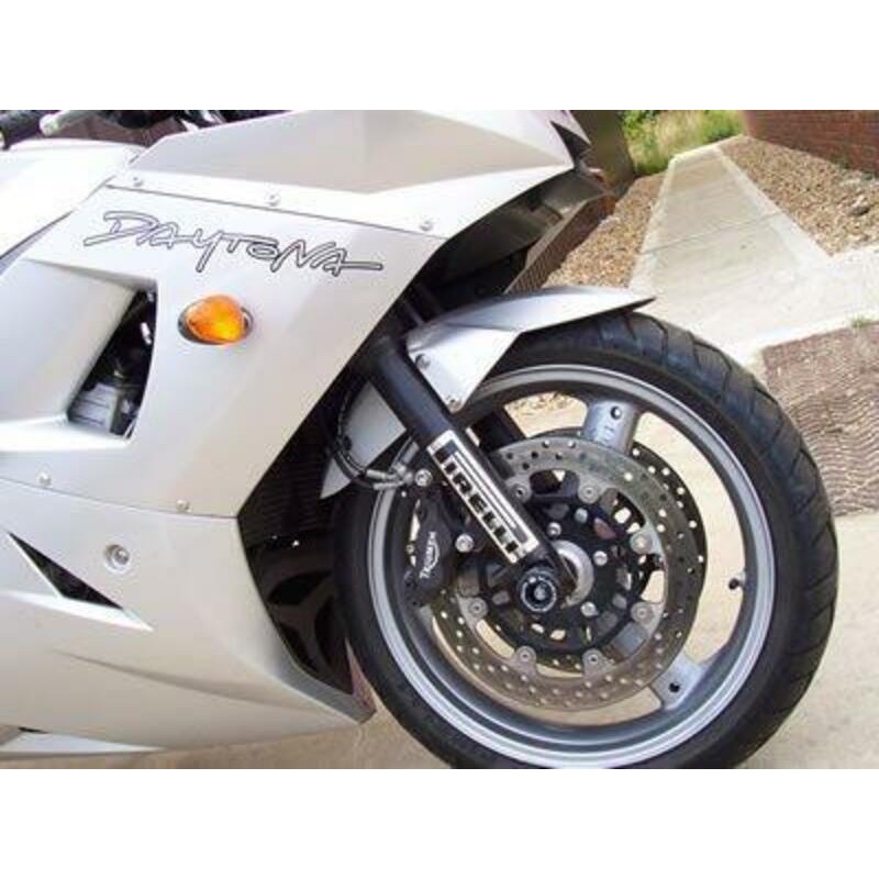 Protection de fourche R&G RACING noir Triumph Speed Four/Daytona 600/650 Protection de fourche R&G RACING noir Triumph Speed Four/Daytona 600/650
