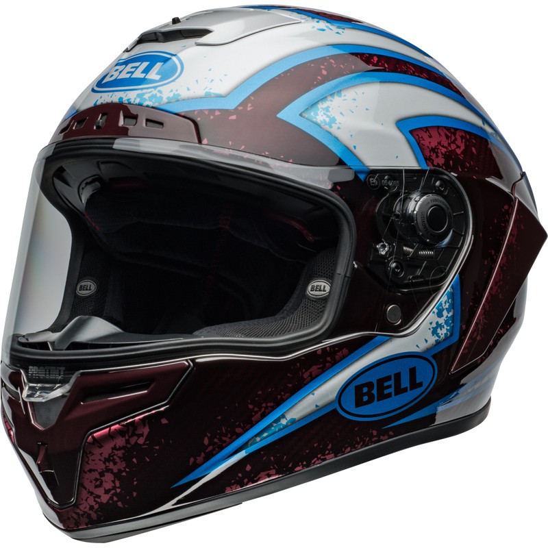 Casque BELL Race Star DLX Flex - Xenon Gloss Red/Silver Casque BELL Race Star DLX Flex - Xenon Gloss Red/Silver