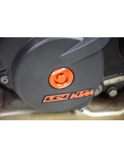 Bouchons carter moteur latéraux SCAR orange KTM