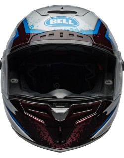 Casque BELL Race Star DLX Flex - Xenon Gloss Red/Silver
