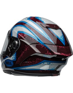 Casque BELL Race Star DLX Flex - Xenon Gloss Red/Silver