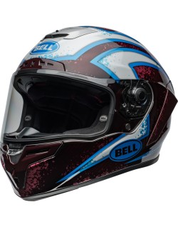 Casque BELL Race Star DLX Flex - Xenon Gloss Red/Silver