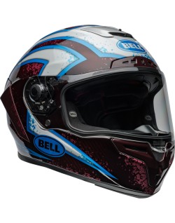 Casque BELL Race Star DLX Flex - Xenon Gloss Red/Silver