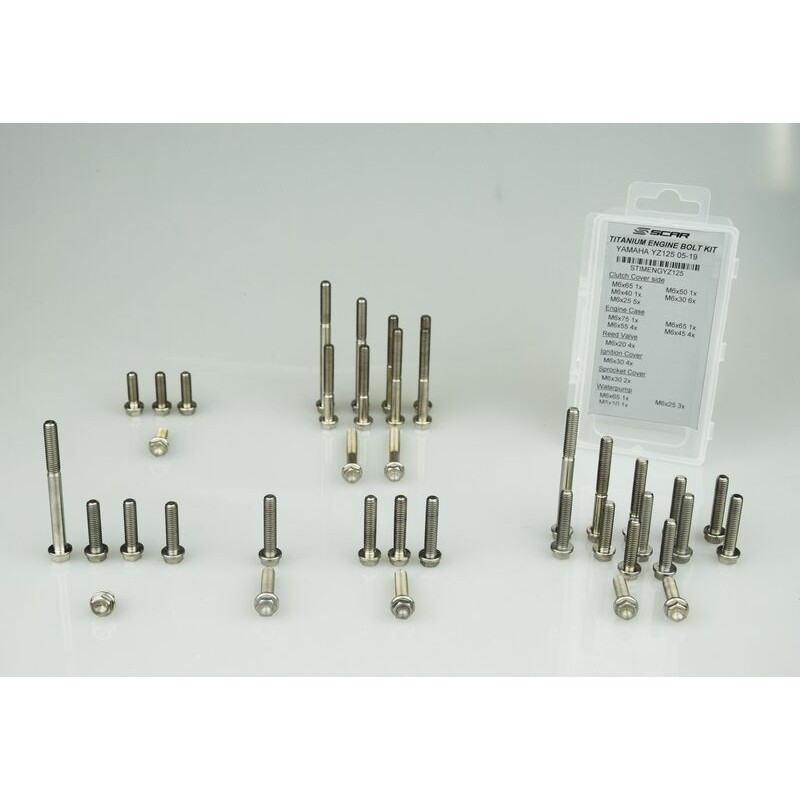 Kit vis moteur SCAR 39 vis titane KTM/Husqvarna