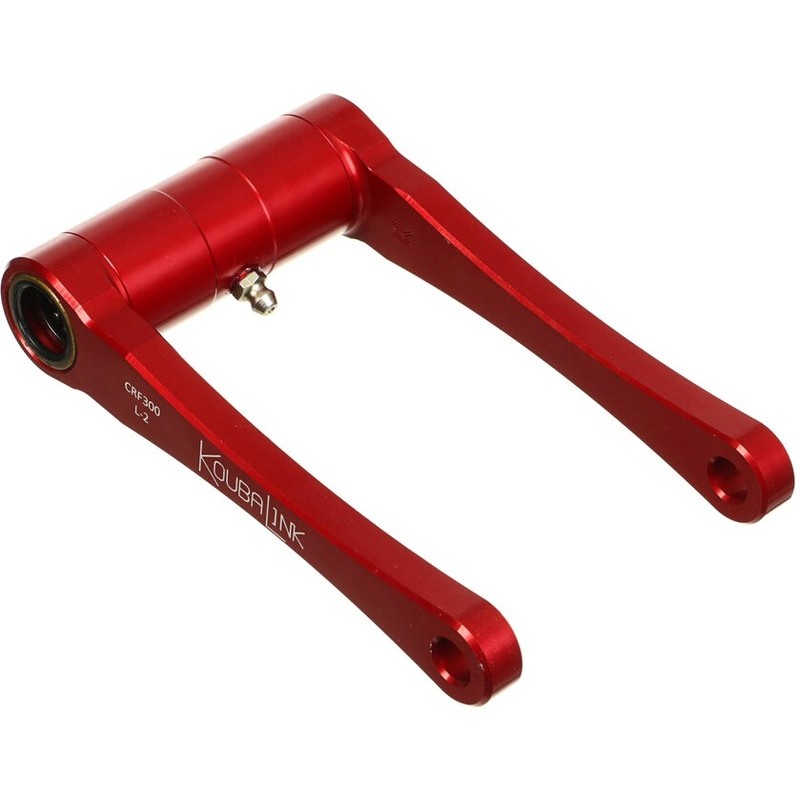 Kit de rabaissement de selle KOUBALINK (44.5 mm) rouge - Honda CRF300L / Rally Kit de rabaissement de selle KOUBALINK (44.5 mm) rouge - Honda CRF300L / Rally