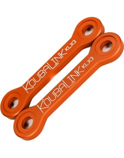 Kit de rabaissement de selle KOUBALINK (25.4 - 31.8 mm) orange - Kawasaki KLX250R / 300R