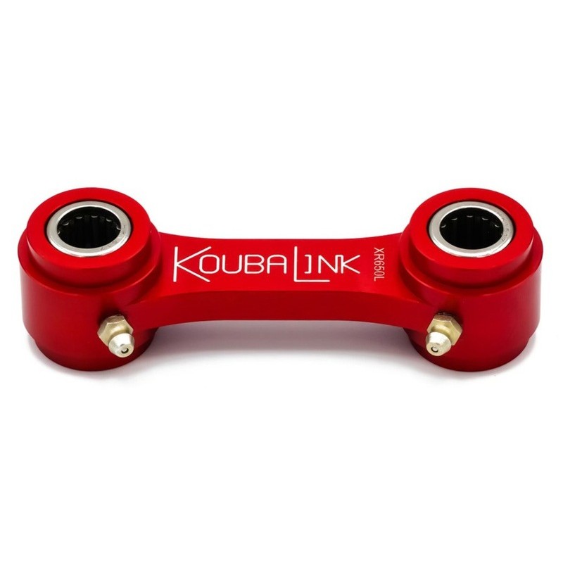 Kit de rabaissement de selle KOUBALINK (44.5 mm) rouge - Honda XR650L Kit de rabaissement de selle KOUBALINK (44.5 mm) rouge - Honda XR650L