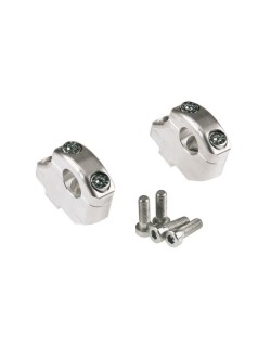 PONTETS DÉCALÉS ET RÉHAUSSEURS LSL ARGENTÉ 16/25MM, POUR DUCATI AVEC GUIDON Ø28,6MM
