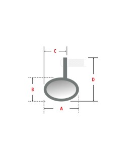 Rétroviseur embout de guidon HIGHSIDER Conero-XS universel
