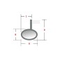Rétroviseur embout de guidon HIGHSIDER Conero-XS universel Rétroviseur embout de guidon HIGHSIDER Conero-XS universel