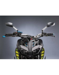 Paire de rétroviseurs LIGHTECH 2xM10x1,25D+1xM10x1,25G noir