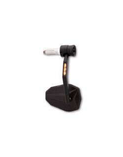 Rétroviseur embout de guidon HIGHSIDER Victory Rim avec clignotant/feu de position LED