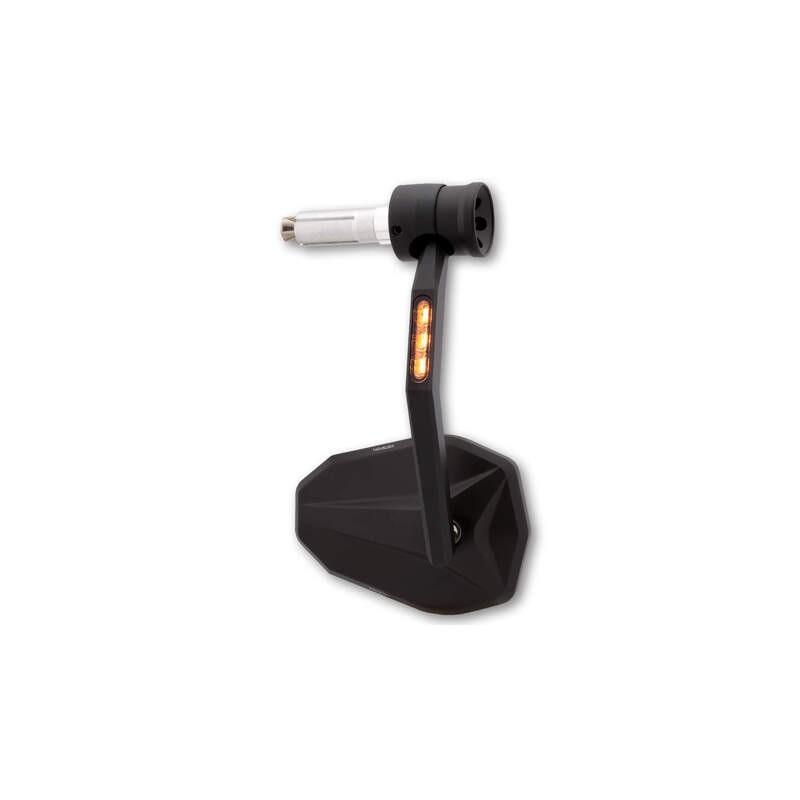 Rétroviseur embout de guidon HIGHSIDER Victory Rim avec clignotant/feu de position LED Rétroviseur embout de guidon HIGHSIDER Victory Rim avec clignotant/feu de position LED