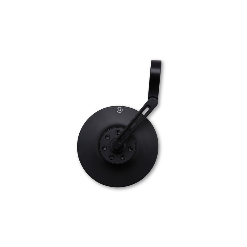 Rétroviseur embout de guidon HIGHSIDER Conero 2 Black Edition court - à l'unité Rétroviseur embout de guidon HIGHSIDER Conero 2 Black Edition court - à l'unité