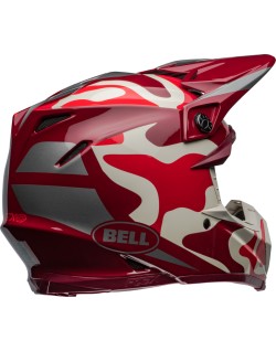 Casque BELL Moto-9S Flex - Ferrandis Méchant Gloss Red/Silver