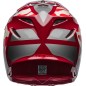 Casque BELL Moto-9S Flex - Ferrandis Méchant Gloss Red/Silver Casque BELL Moto-9S Flex - Ferrandis Méchant Gloss Red/Silver