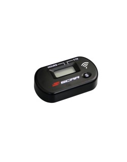 Compteur d'heures SCAR Sans-fil avec Velcro noir