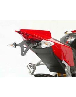 Support de plaque R&G RACING noir Aprilia
