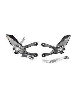Commandes reculées réglables/repliables LIGHTECH sélection standard et inversée noir Honda CBR1000R-RR