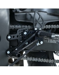 Commandes reculées multipositions R&G RACING noir Honda CBR600RR