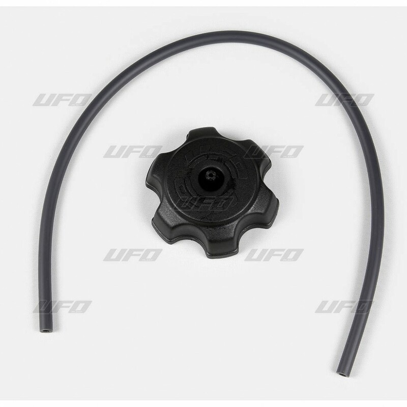 Bouchon de reservoir UFO noir type Honda CR Bouchon de reservoir UFO noir type Honda CR