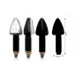Clignotants BIHR Tri LED long noir universel Clignotants BIHR Tri LED long noir universel