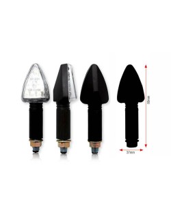 Clignotants BIHR Tri LED long noir universel