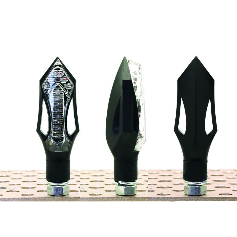 Clignotants V PARTS Arrow LED noir universel Clignotants V PARTS Arrow LED noir universel